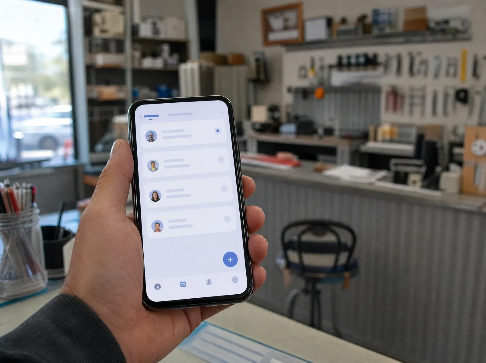 Philipp Thiel bei der App-Entwicklung